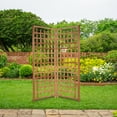 thumbnail image 6 of All Things Cedar TS33-2 2-Piece Cedar Outdoor Dual Trellis Panel Set Wood - 66L x 2W x 84H, 6 of 7