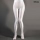 thumbnail image 1 of Medias de satén brillantes opacas JM para mujer talla grande blanco, 1 of 4