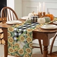 thumbnail image 3 of Yellow Sunflower Table Runner, Autumn Thanksgiving Kitchen Dining Table Decoration for Home Party Decor 13x120 Inches, 3 of 9