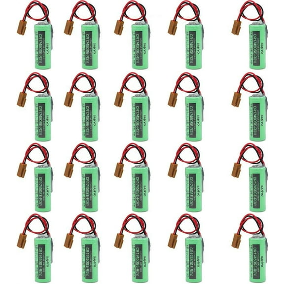 20 PCS CR17450SE-R / A98L-0031-0012 3V 2500mah PLC Battery with Plug for FANUC 17*45.5mm