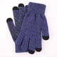 thumbnail image 1 of Guantes para hombre y mujer, de color bloqueado, para exteriores, sin dedos, de lana gruesa, informales, de moda, con parte superior acrílica., 1 of 5