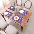 thumbnail image 6 of XMXT 1 Pcs Woven Placemats, Purple Colorful Skull Stain Resistant Anti-Skid Placemat for Kitchen Table, 12 x 18 inches, 6 of 6