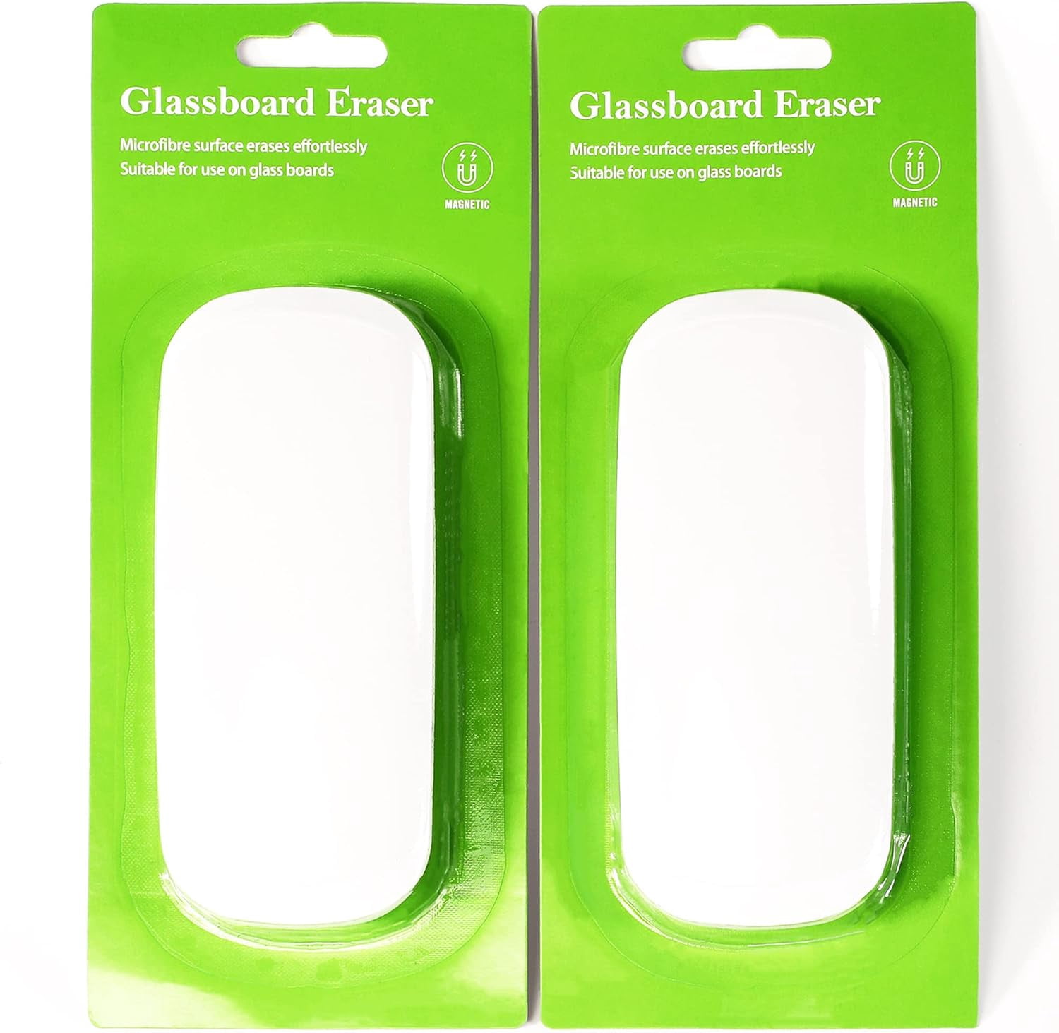 Super Strong Magnetic Dry Erase Eraser with Felt Bottom Surface for White Boards  Glass Boards by  Studio, Perfect for Classroom, Office,  Home (Set of 2)
