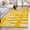 Yellow, variant on 3'x5' Area Rugs, Yellow Geometric Indoor Outdoor Area Rug for Living Room Bedroom, Modern Abstract Minimalist Stripe Washable Bathroom Rugs Kitchen Floor Carpet Mats Home Decor Aesthetic