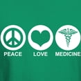 thumbnail image 3 of CafePress - Peace Love Medicine Dark T Shirt - Men's Classic Graphic Cotton T-Shirt, 3 of 4