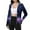 Dark Purple, variant on Women's Textured Print Ice Silk Hooded Sun Jacket Top, Lightweight Long Sleeve Sun Protective Shirt, UPF 50+ Cover-Up for Outdoor Activities, Cool and Comfortable,Purple 2XL
