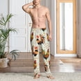 thumbnail image 2 of Kdxio Colorful Roosters Pattern Men's Pajama Pants, Elastic Waist with Drawstring and Pockets, Comfortable Loungewear-X-Large, 2 of 6
