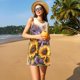 thumbnail image 3 of Disketp Daisy Sunflower Lazy Cat para Vestido sin Mangas para Mujeres, Vestidos de Verano para Mujeres, Casual y Holgado para la Playa, 3 of 7