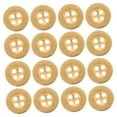 thumbnail image 5 of Hytrove 100Pcs Round Plastic Buttons for Sewing Clothing Accessories Golden Bronze Silver 15Mm, 5 of 8