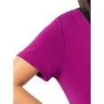 thumbnail image 4 of Fruit of the Loom Women's Soft & Breathable V-Neck Short Sleeve Top & Pajama Pant Set, Sizes S-4X, 4 of 10
