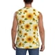 thumbnail image 4 of Fotbe European-style Pattern Sunflower Men's Camiseta sin Mangas Estampada para Hombres, Playera Casual para Gimnasio, Entrenamiento, Playa-3X-Large, 4 of 7