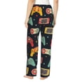 thumbnail image 3 of Sigee Retro Video Game Print Women's Soft Pajama Pants - Breathable and Comfortable Lounge Sleep Bottoms with Elastic Waistband and Pockets-Large, 3 of 9