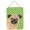MultiColor, variant on Pug Black St. Patricks Day Shamrock Portrait Wall or Door Hanging Prints