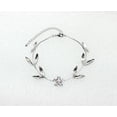 thumbnail image 2 of Faship Gorgeous Clear Rhinestone Crystal Floral Bracelet 7.5" - 9", 2 of 4