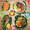 thumbnail image 5 of 128pcs Hawaiian Tropical Party Decorations Set - Table Skirts, Palm Leaves, Flowers, Flamingo Banner, 5 of 5