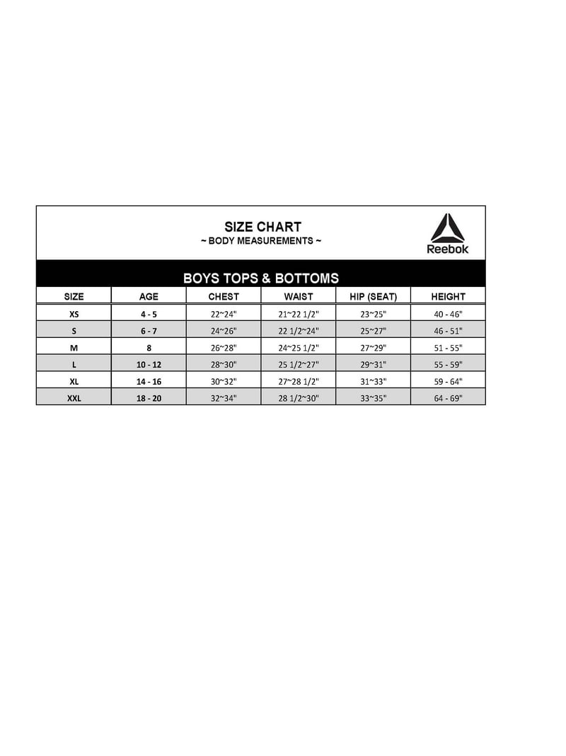 Reebok Boys Active Compression Pants, 2-Pack, Sizes 4-18