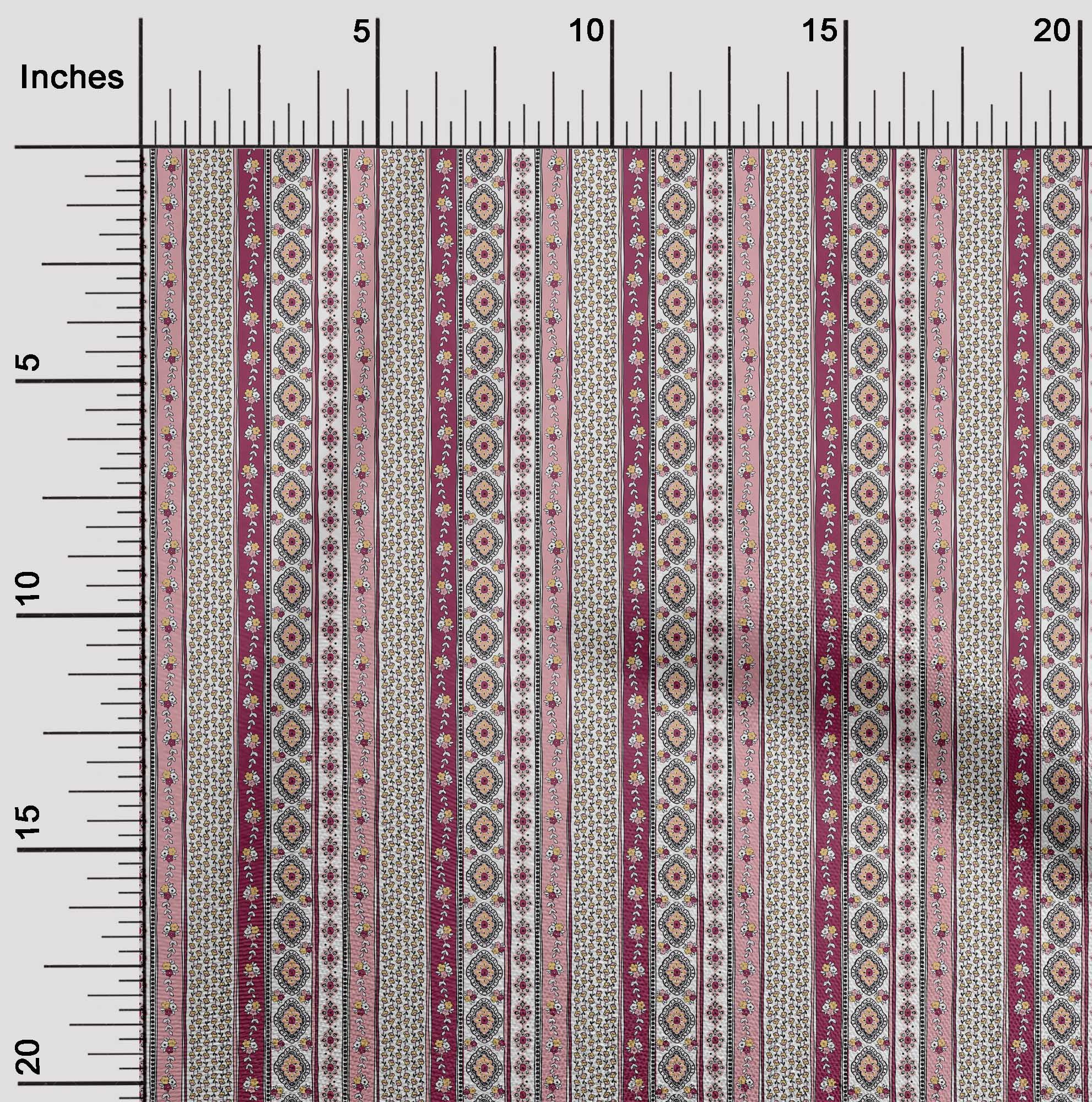 oneOone Cotton Poplin Twill Dark Magenta Fabric Words Of Wisdom For The Happy Couple Advice Card Floral Border Quilting Supplies Print Sewing Fabric By The Yard 56 Inch Wide