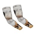 thumbnail image 2 of Picia Cute Bulldogs Apply Arm Sleeves for Men and Women - Tattoo Cover Up UPF 50+ Cooling Sports Sleeve for Basketball Golf Football-One Size, 2 of 8