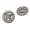 Silver, variant on 5 PCS Round Alloy Metal Buttons,Knotted Rope Hollow Pattern, for Clothes Women Coat Sweater Sewing Accessories
