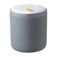 thumbnail image 3 of Small Trash Can with Lid, Mini Trash Can for Bathroom, Office and Bedroom, Small Bathroom Garbage Can with Swing Top, Compact Waste Basket for Desk, Dorm & Home, Gray - Xuniizn, 3 of 7