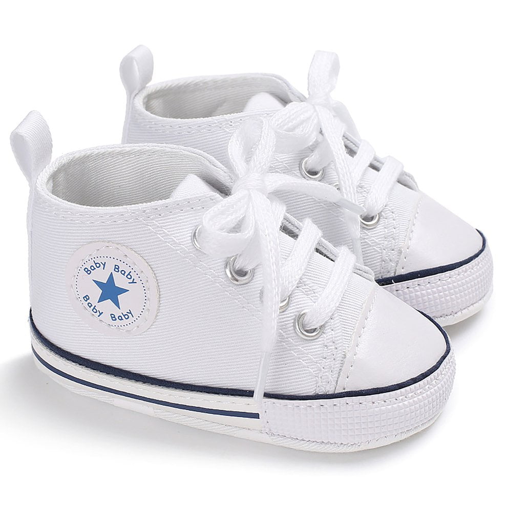 infant white walking shoes
