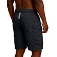 thumbnail image 2 of EaskTriop Men's Casual Shorts Elastic Waist Drawstring Summer Sports Shorts Quick Dry Lightweight Comfort Shorts with Zipper Pockets, 2 of 5