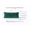 thumbnail image 2 of Reafort Luxury Long Hair, PV Fur, Faux Fur Body Pillow Cover/Case 21"x54" with Hidden Zipper Closure (21"x54" Body Pillow Cover, Evergreen), 2 of 9