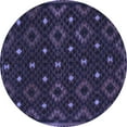 thumbnail image 1 of Ahgly Company Indoor Round Oriental Blue Traditional Area Rugs, 6' Round, 1 of 4