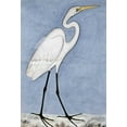 thumbnail image 2 of Lucknow School 23x32 White Modern Wood Framed Museum Art Print Titled - Great Egret, 2 of 4