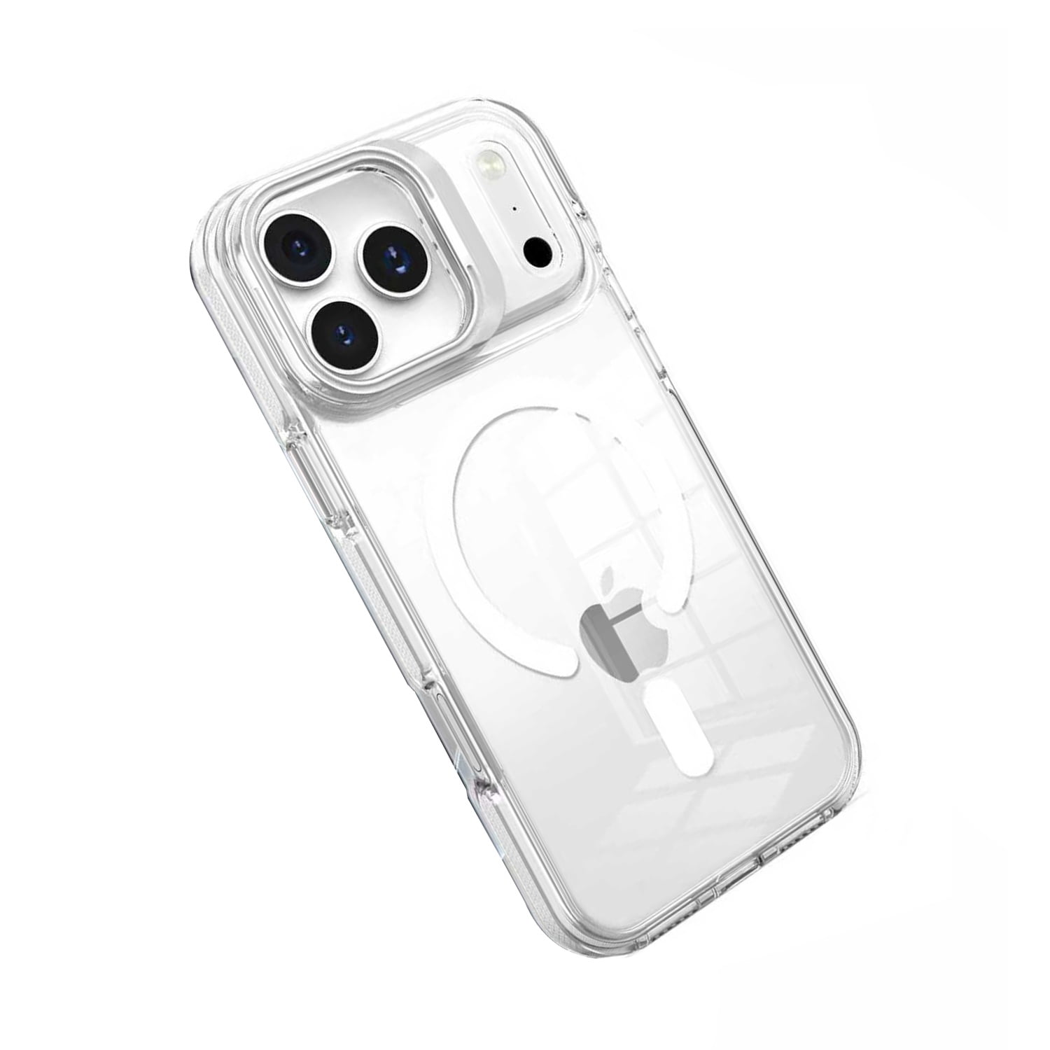 Ultra Clear Case with Camera Stand Function & MagSafe for iPhone 17 Pro - White
