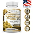 thumbnail image 5 of Vibraxlabs Pumpkin Seed Oil Supplement 1000mg-100% Cold Pressed, for Hair Growth, 60 Softgels, 5 of 8