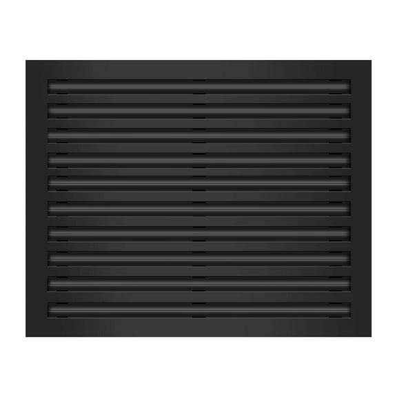 BUILDMART - 25x20 Modern AC Vent Cover - Decorative Black Aluminum Air Vent - Standard Linear Slot Diffuser - Heating and Cooling Register Grille for Ceiling, Walls & Floors - Texas Buildmart