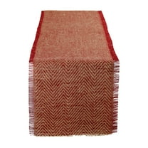 DII Chevron Burlap Table Runner, 14x72"