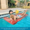 thumbnail image 6 of VOS Infinity Lounger Effusion Float for Adults, Ultra Buoyant Water Floats for Pools, Beaches, Lakes, Water Parks, 72" x 26" x 1.5"(Kovo Coral), 6 of 7