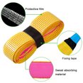 thumbnail image 4 of 1 Pcs Tennis Racket Grip Classic -Perforated Super Absorbent-Ultra Cushion Replacement Tennis Overgrip For Badminton, Squash, Baseball, Table Tennis, Bike And More, Yellow, 4 of 5