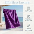 thumbnail image 4 of WVG Satin King Size Sheet Set 4PCS, Luxury Bed Sheets, Silky Fitted Sheet Bedding Set, Breathable Cooling Bed Sheets with 2pcs Pillowcases, Fits Deep Mattress, 4 of 7