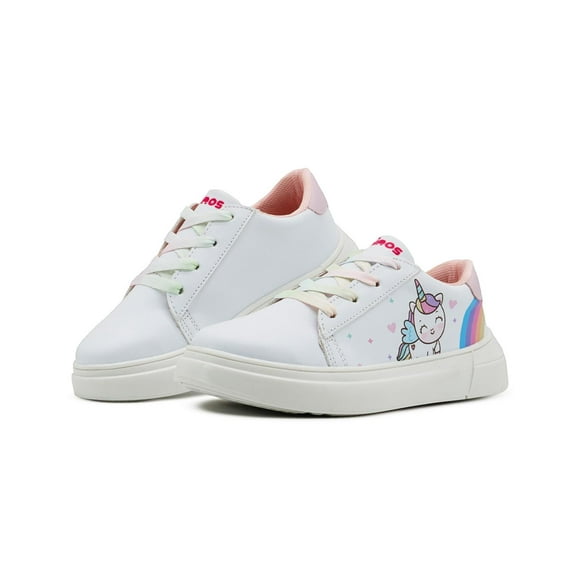 Tenis Casuales para Niña Ninos Unicornio Antiderrapantes Blanco 13