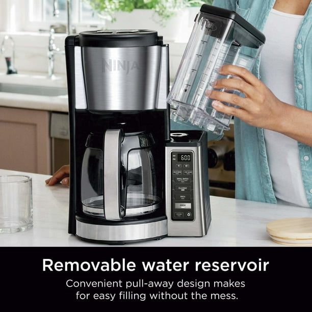 Ninja 12-Cup Programmable Coffee Pot with Glass Carafe, Stainless
