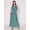 Teal, variant on DressBerry Women's Printed Floor Length Georgette Dress Puff Sleeves Tiered Summer Wear Flared Maxi Dress