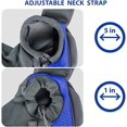 thumbnail image 3 of Bolsa transportadora para perros, bolso de hombro ajustable para gatos y cachorros, bolsa de viaje para mascotas pequeñas, bolso de mano para perros con bolsillo de malla transpirable, transportín por, 3 of 5