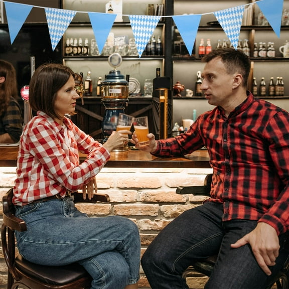 DRAFIDEEP 1Pack Decorative Banner for Festivals Polyester Assorted Color for Event Planners 11.8x7.9in