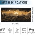 thumbnail image 2 of Gaming Mouse Pad, Black and Gold Mountains Landscape Extended Mouse Pad Gaming Large,31.5"x15.7" Line Art Desk Mat with Non-Slip Base and Stitched Edge,Computer Keyboard Mouse Mat for Home Office Work, 2 of 7