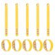 thumbnail image 1 of Uxcell 10 Pcs Pulseras de Cuero Planas Pulseras de Broche de Cuero Ajustables Cuffs en Blanco Pulseras de Manualidades para Hombres Mujeres Fabricación de Joyería, Amarillo, 1 of 6