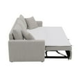 thumbnail image 4 of ACME Connie Fabric Upholstered Sofa with Sleeper and 2 Pillows in Beige, 4 of 5