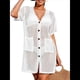 thumbnail image 1 of Vestido de Crochet con Botones y Abertura Lateral para Mujer, Traje de Baño con Bolsillos. L, 1 of 9