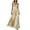 Yellow, variant on CIENVNSTG Wedding Guest Dresses For Women 2026 Square Neck Sleeveless Floral Pleated Maxi Dress Belted Flowy Sundress Boho Outfit Blue L