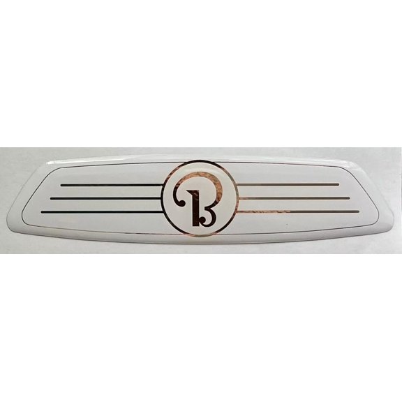 Beechcraft Bonanza Control Yoke Hub Emblem, V-Tail Beech CYH-0119-W