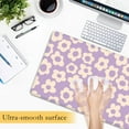 thumbnail image 5 of Vintage Flowers Floral Purple Desk Mat,Large Gaming Mouse Pad,Non-Slip Rubber Base Mousepad with Stitched Edges,Waterproof Mouse Mat Desk Pad for Work, Game, Office (31.5x15.7 in), 5 of 6