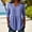 A307 Blue, variant on Womens Linen Blouses V Neck Three Quarter Sleeve Plaid Checkered Peplum Top Classic Casual Loose Fit Tunic Shirts for Work Office Everyday Wear Fall Flowy Tops