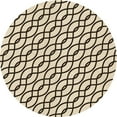 thumbnail image 1 of Ahgly Company Machine Washable Indoor Round Transitional Coffee Brown Area Rugs, 3' Round, 1 of 7